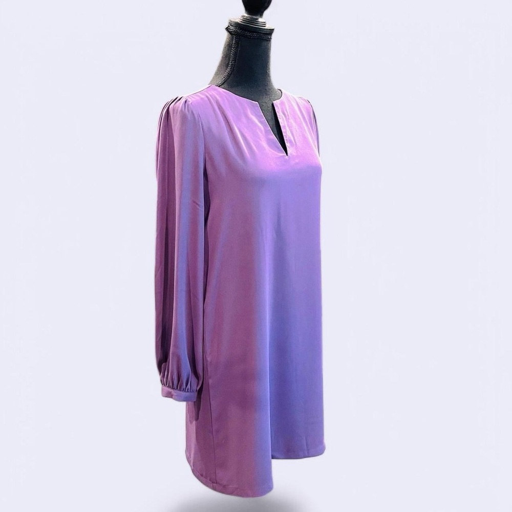Sheath Purple Dress Long Sleeve Small